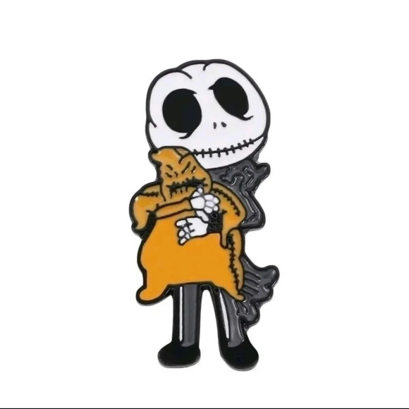 Jack skellington nightmare before Christmas Halloween collectors enamel pin bag - Picture 9 of 11